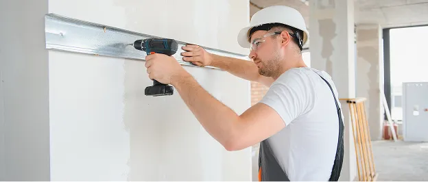 pose de cloison à Boisset-et-Gaujac près d'Alès dans le Gard 30